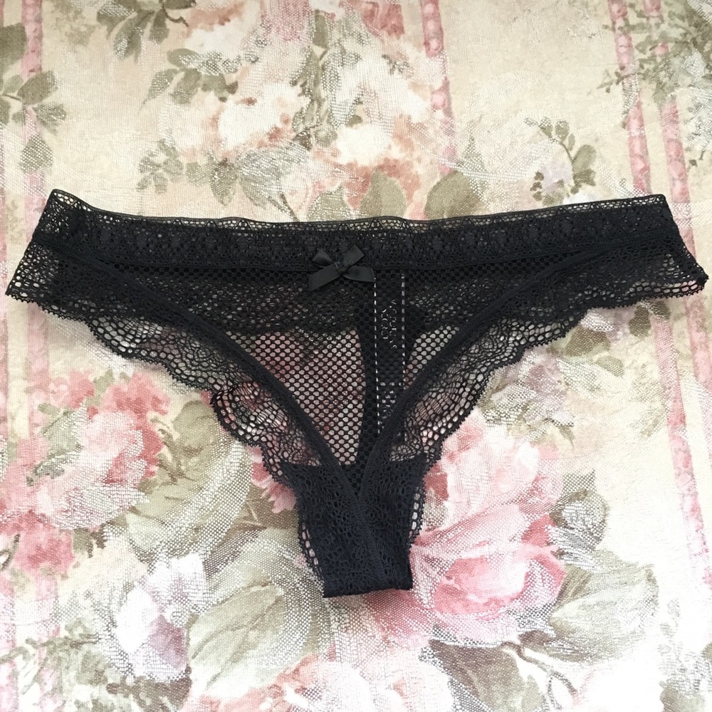 ❌SOLD Victorias Secret Sexy Fishnet Black Panty